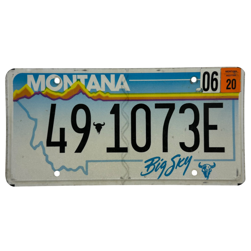 Montana rendszám Montana rendszám