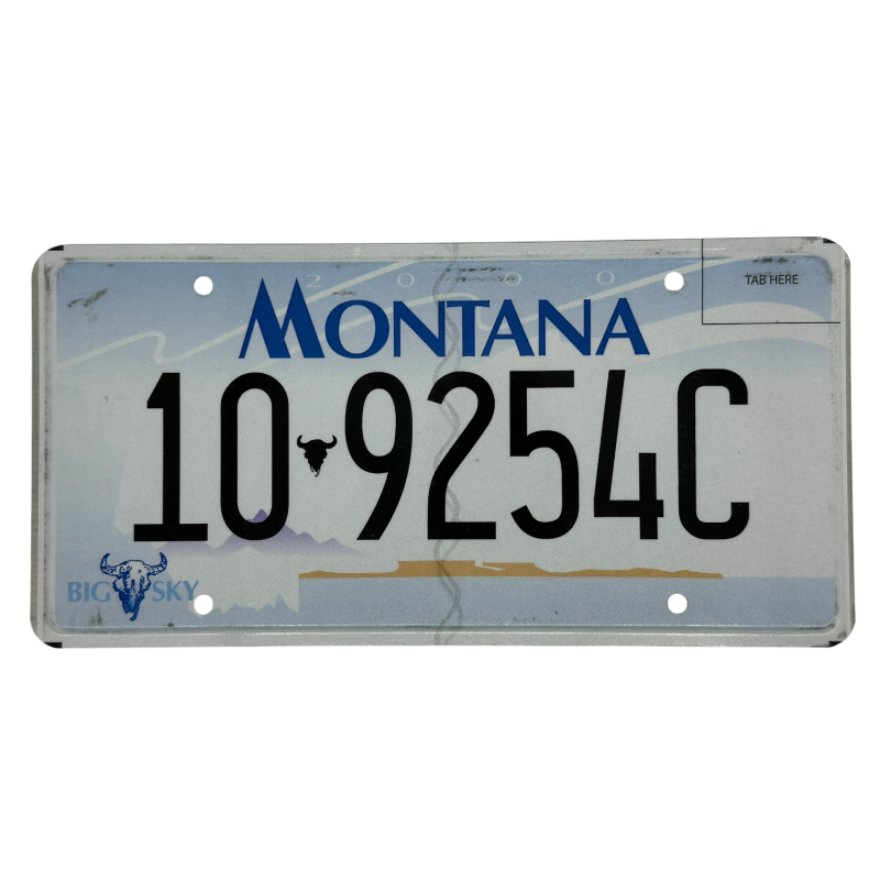 Montana rendszám Montana rendszám