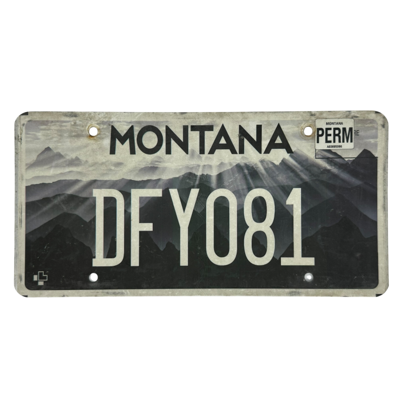 Montana rendszám