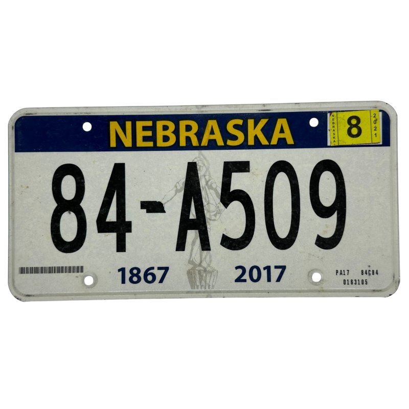 Nebraska rendszám Nebraska rendszám