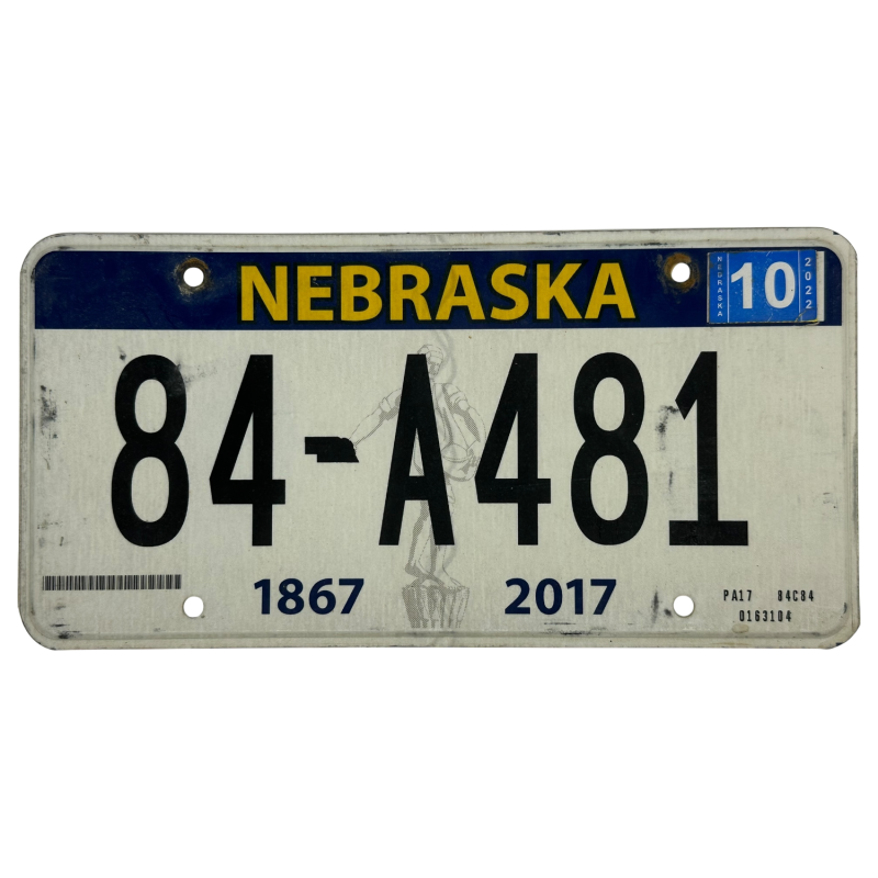 Nebraska rendszám Nebraska rendszám