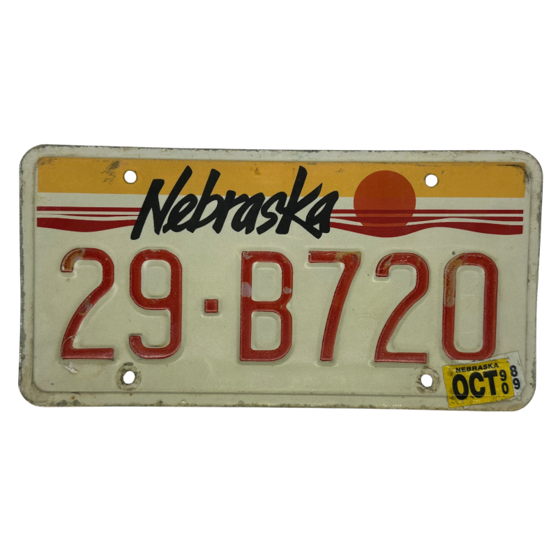 Nebraska rendszám Nebraska rendszám
