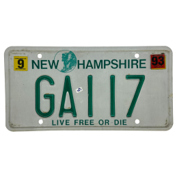 New Hampshire rendszám