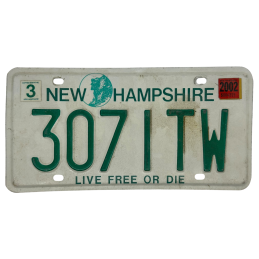 New Hampshire rendszám