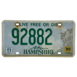 New Hampshire rendszám
