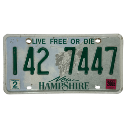 New Hampshire rendszám