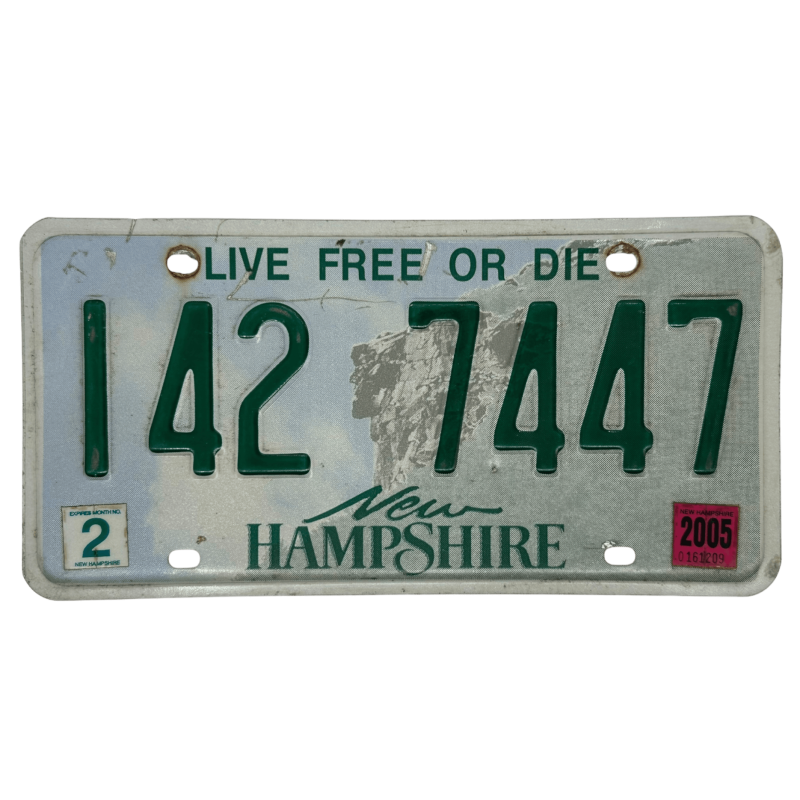New Hampshire rendszám