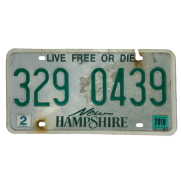 New Hampshire rendszám