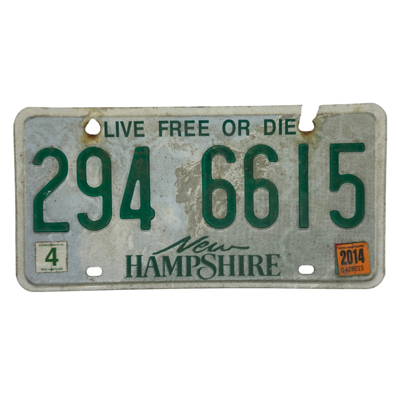 New Hampshire rendszám