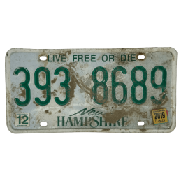 New Hampshire rendszám