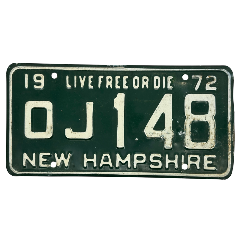 New Hampshire rendszám