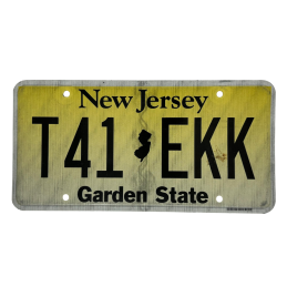 New Jersey rendszám