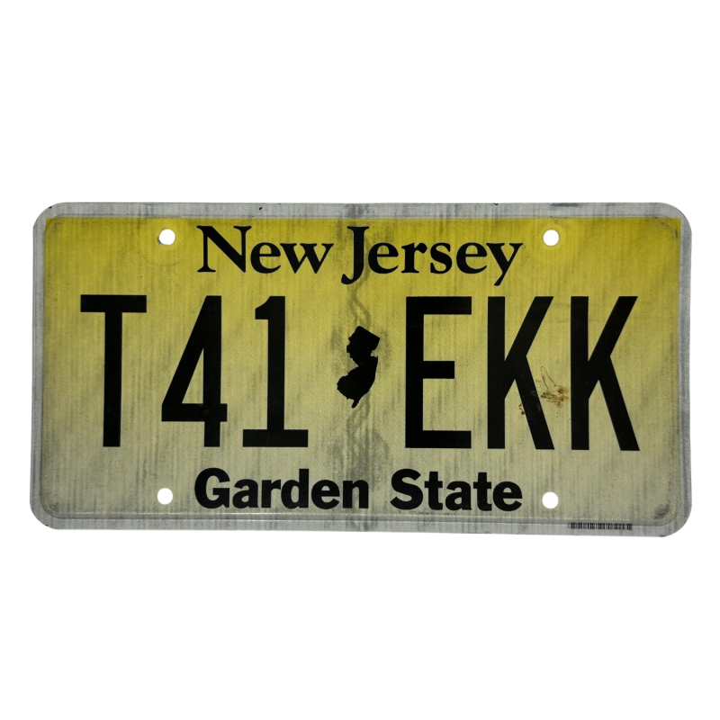 New Jersey rendszám