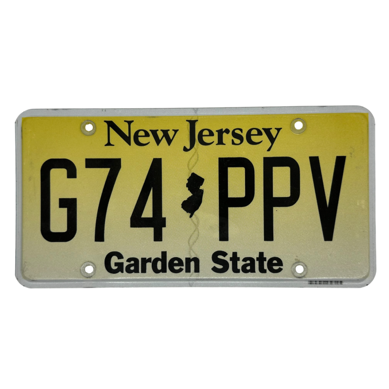 New Jersey rendszám New Jersey rendszám