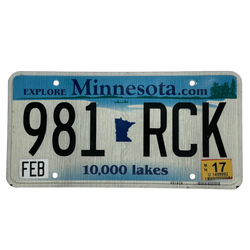 Minnesota rendszám