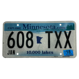 Minnesota rendszám