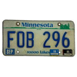 Minnesota rendszám