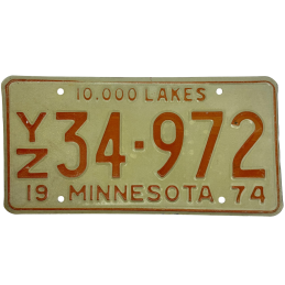 Minnesota rendszám