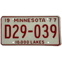 Minnesota rendszám