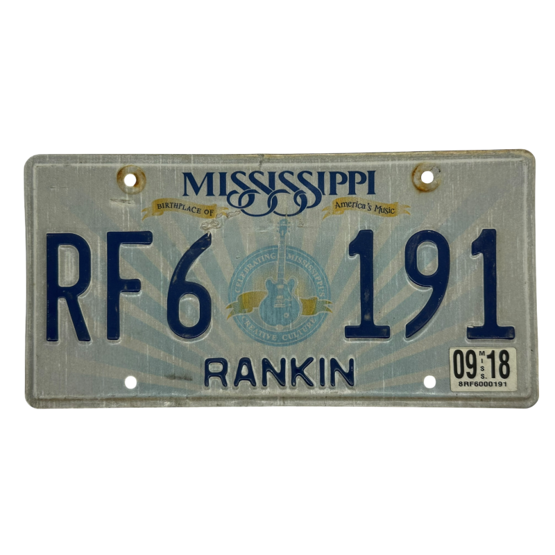 Mississippi rendszám