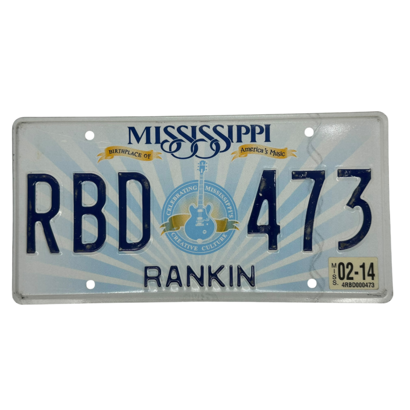 Mississippi rendszám