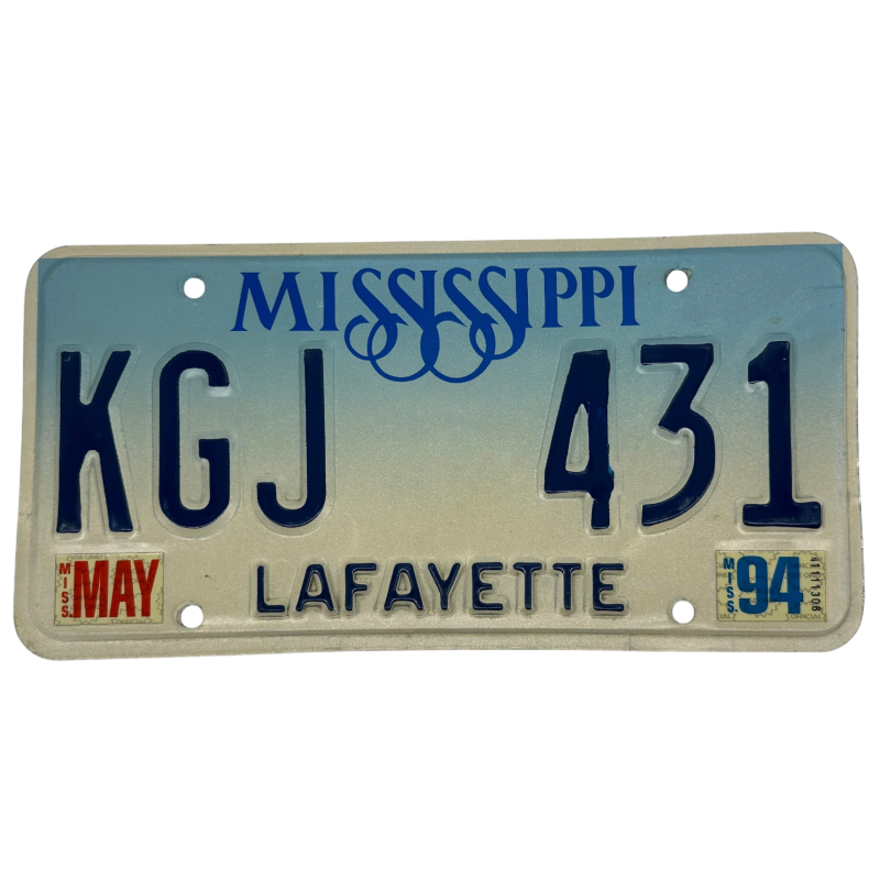 Mississippi rendszám
