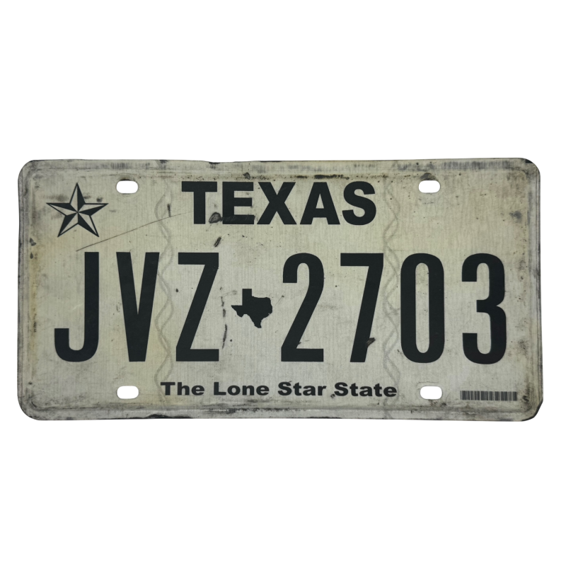 Texas rendszám