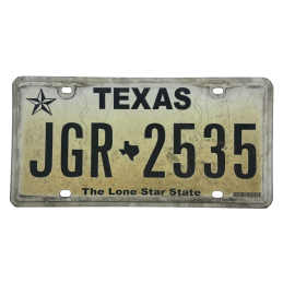 Texas rendszám