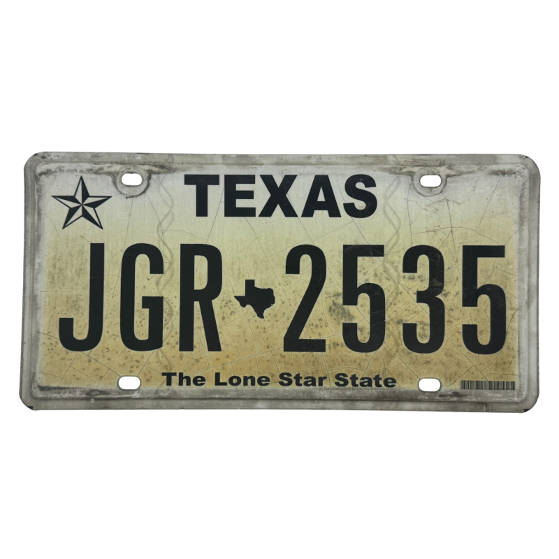 Texas rendszám