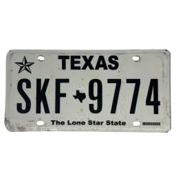 Texas rendszám