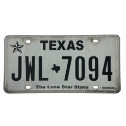 Texas rendszám