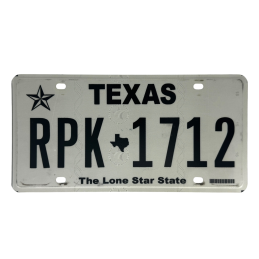 Texas rendszám