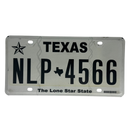 Texas rendszám