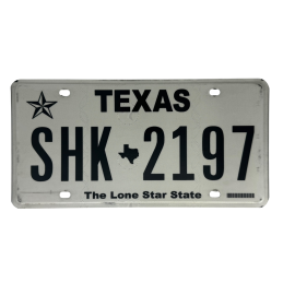 Texas rendszám
