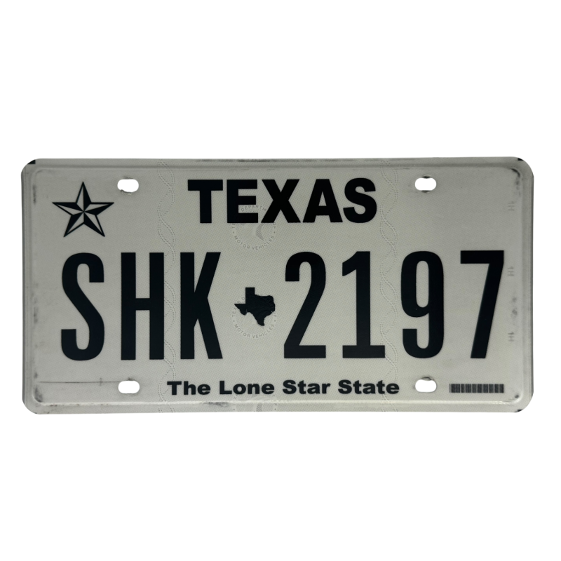 Texas rendszám