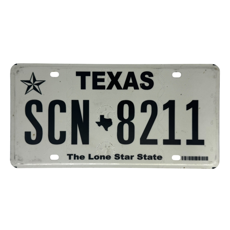 Texas rendszám