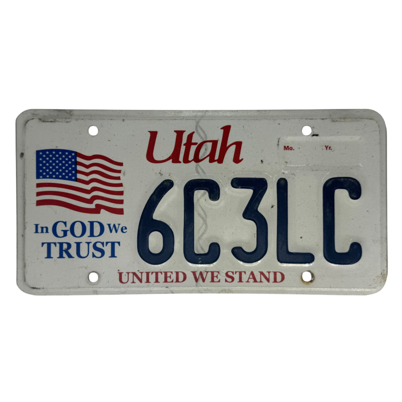 Utah rendszám Utah rendszám