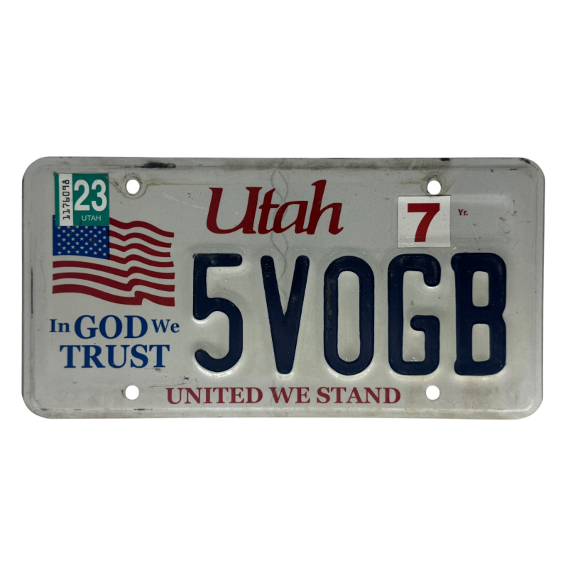 Utah rendszám Utah rendszám