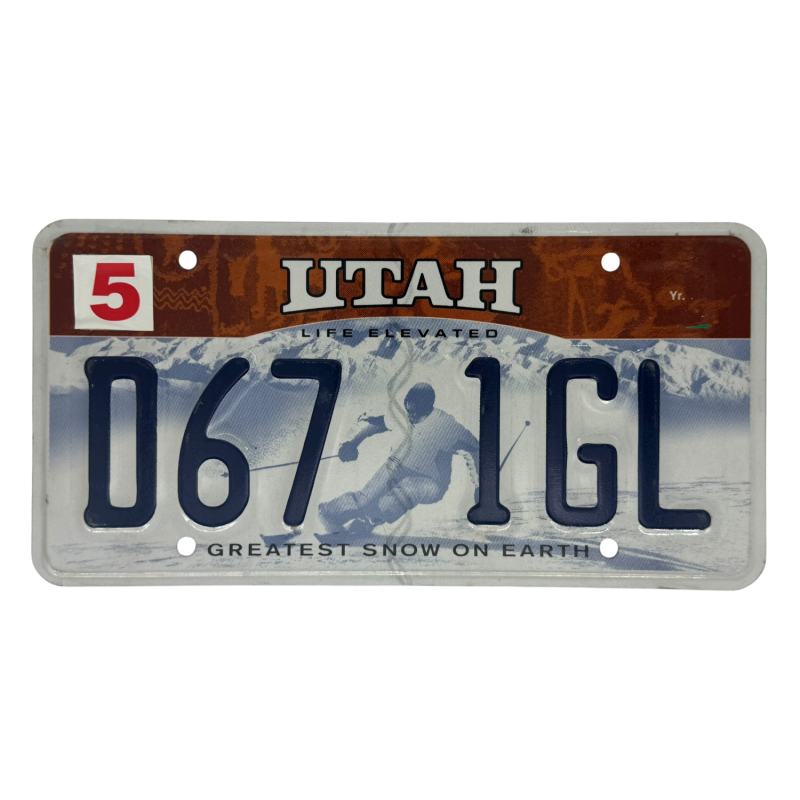 Utah rendszám Utah rendszám