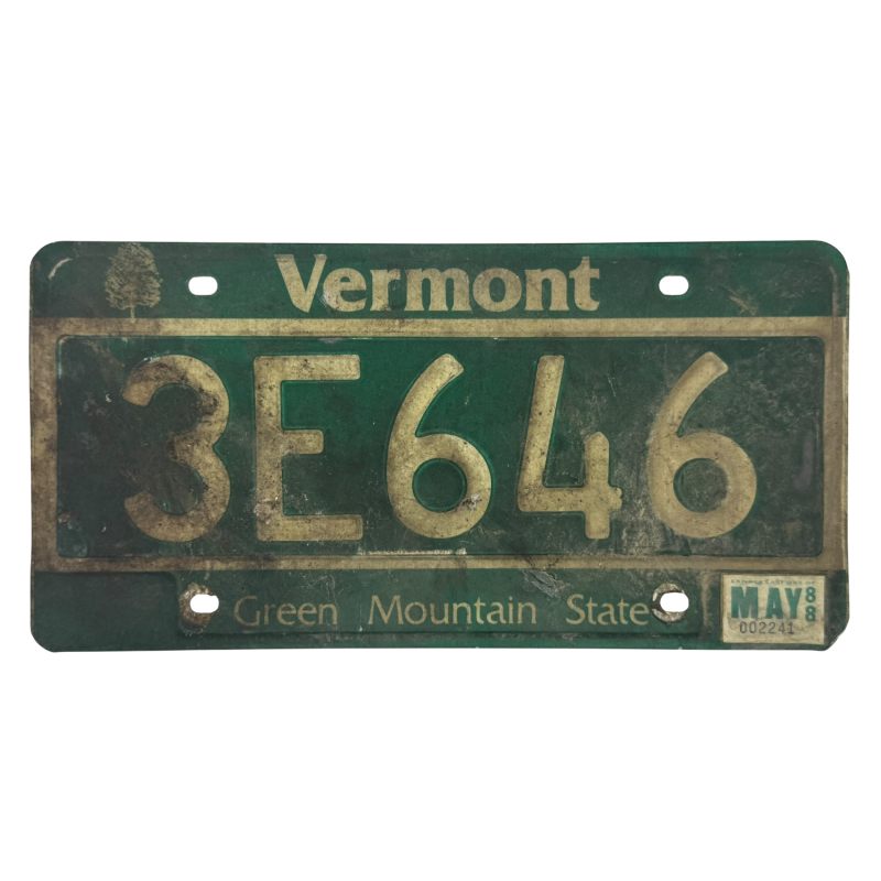 Vermont rendszám Vermont rendszám