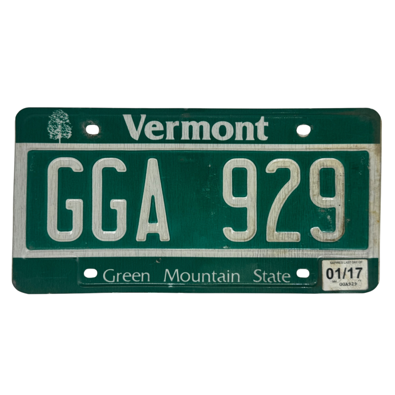 Vermont rendszám Vermont rendszám