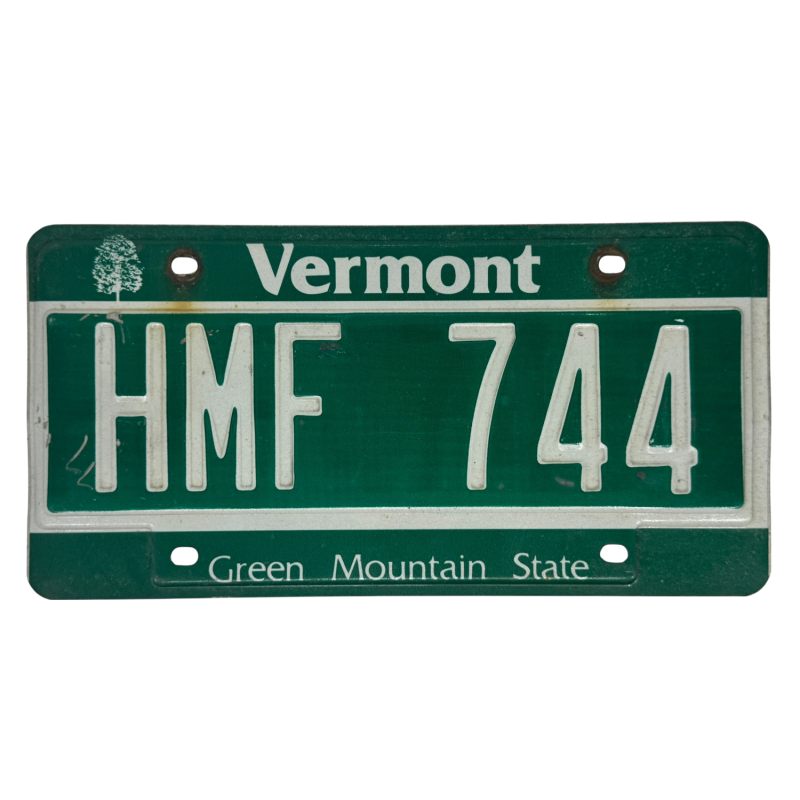 Vermont rendszám Vermont rendszám