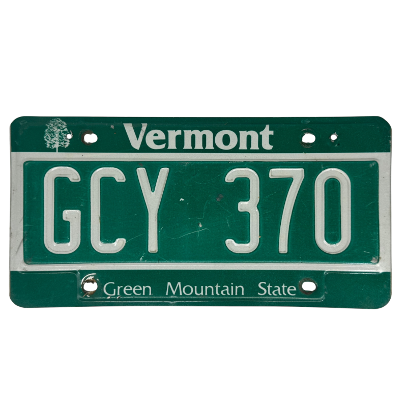 Vermont rendszám Vermont rendszám