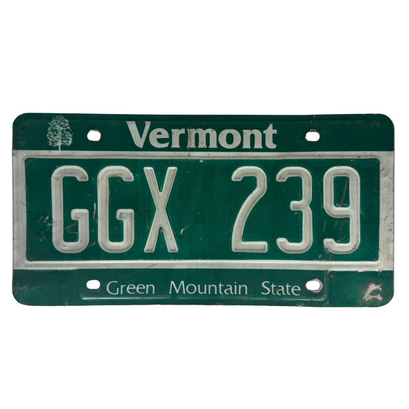 Vermont rendszám Vermont rendszám