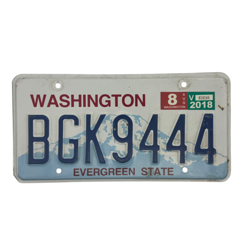 Washington rendszám Washington rendszám