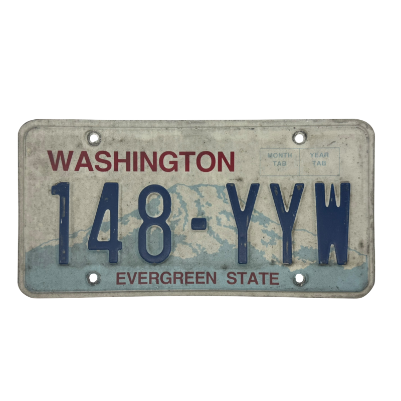 Washington rendszám Washington rendszám