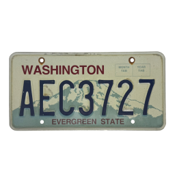 Washington rendszám