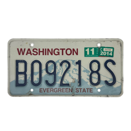 Washington rendszám