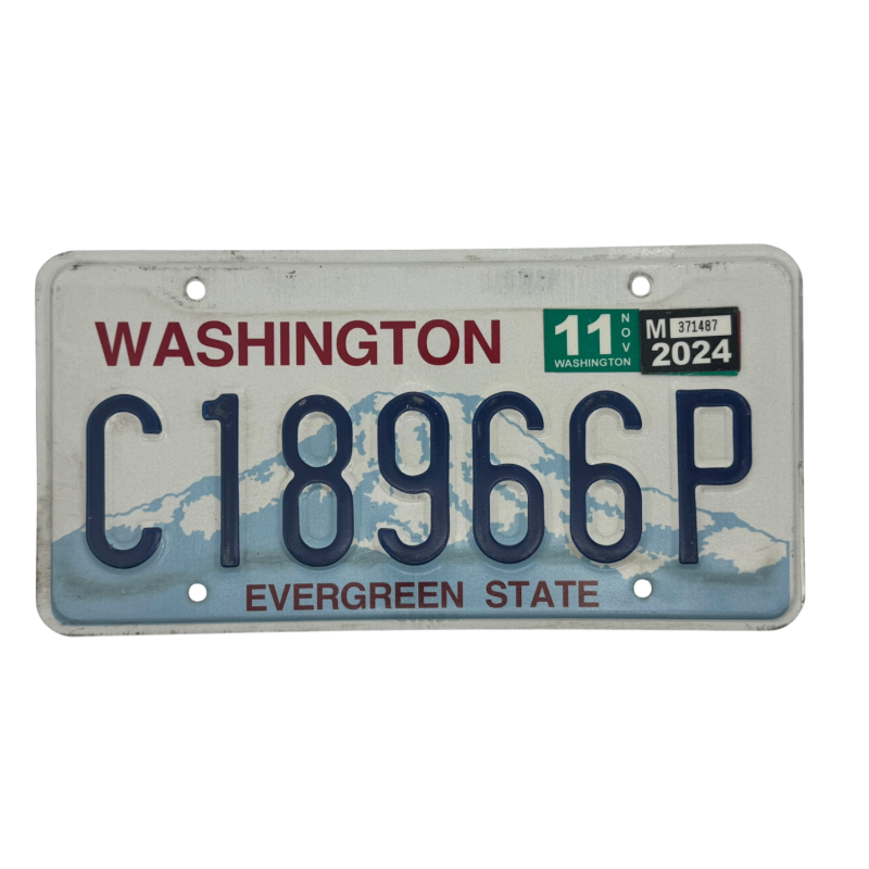 Washington rendszám Washington rendszám