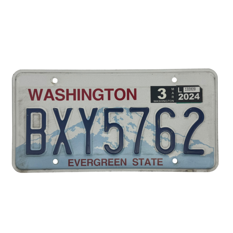 Washington rendszám Washington rendszám